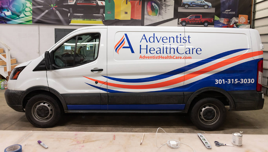 Adventist HealthCare vehicle wrap