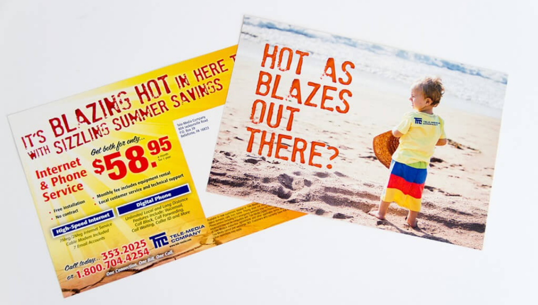 Tele Media Company Hot as Blazes Out There Mailer